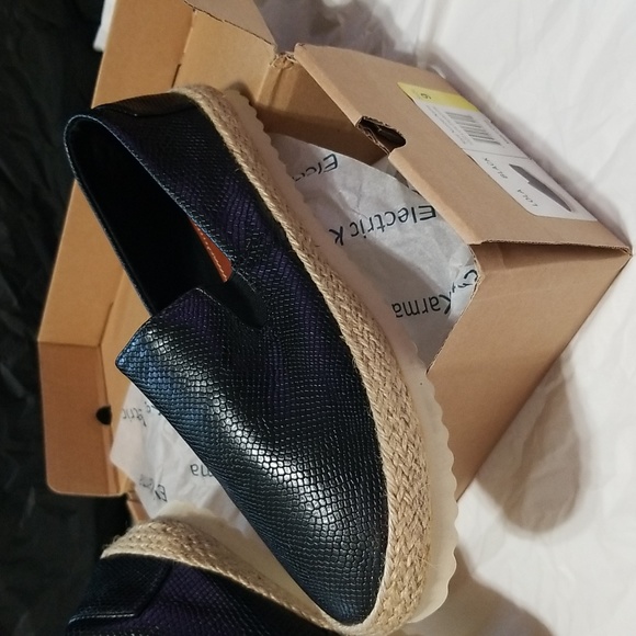 NWT Electric Karma Black Lola Espadrilles size 9 - Picture 2 of 6